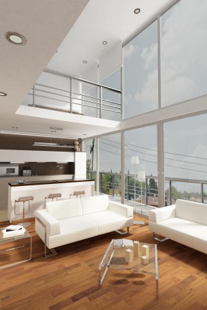 Torre Departamentos ( sala Doble altura con Cocina abierta) 